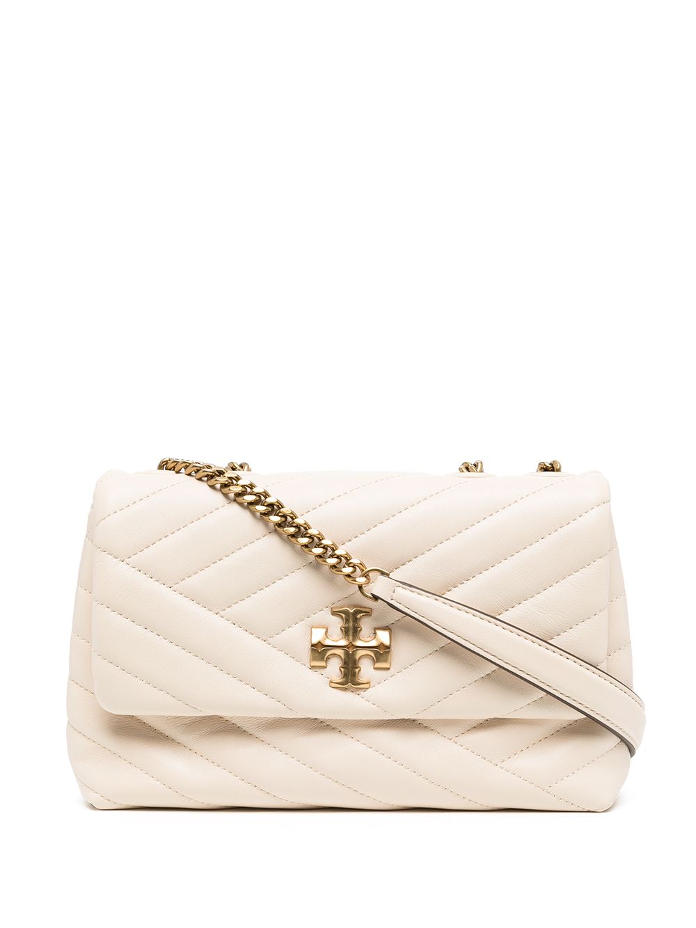 KIRA CHEVRON SMALL CONVERTIBLE SHOULDER BAG - Neutrals