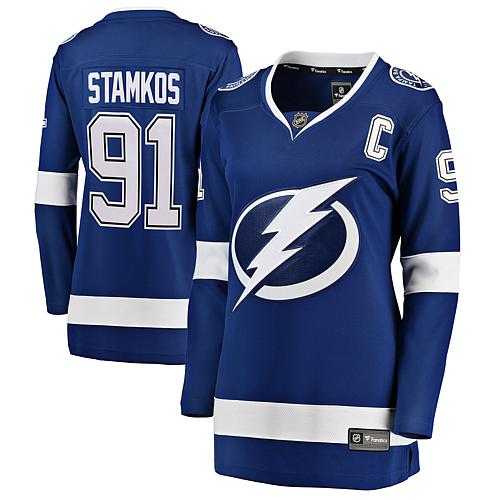 Women's Fanatics Steven Stamkos Blue Home Breakaway Player Jersey