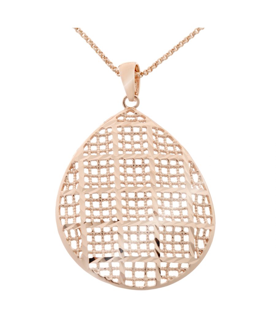 Orphelia 'Pina' WoMens 925 Sterling Silver Chain with Pendant - Rose ZK-7191/RG - One