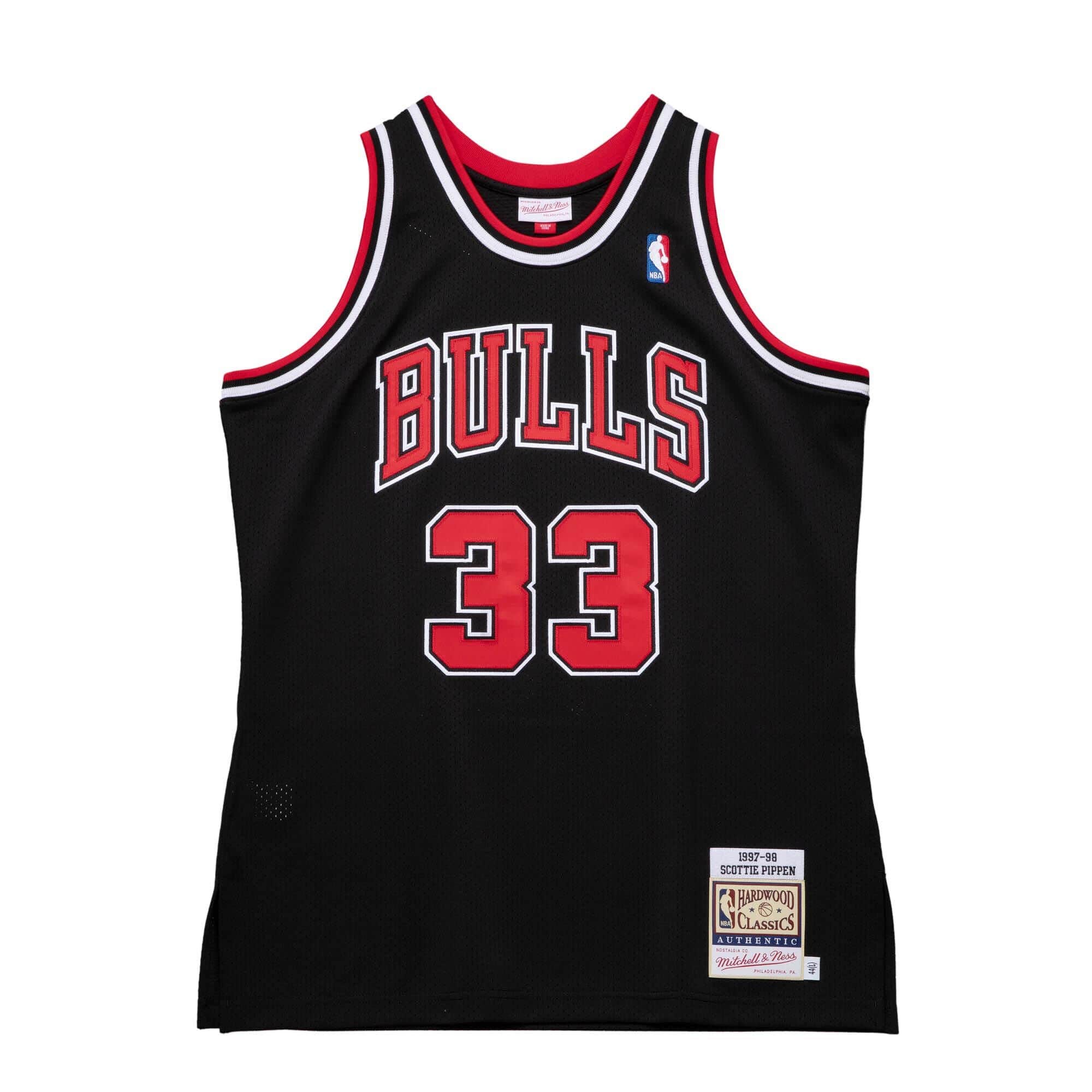 Men's Authentic Alternate Jersey Bulls 1997 Scottie Pippen Jerseys