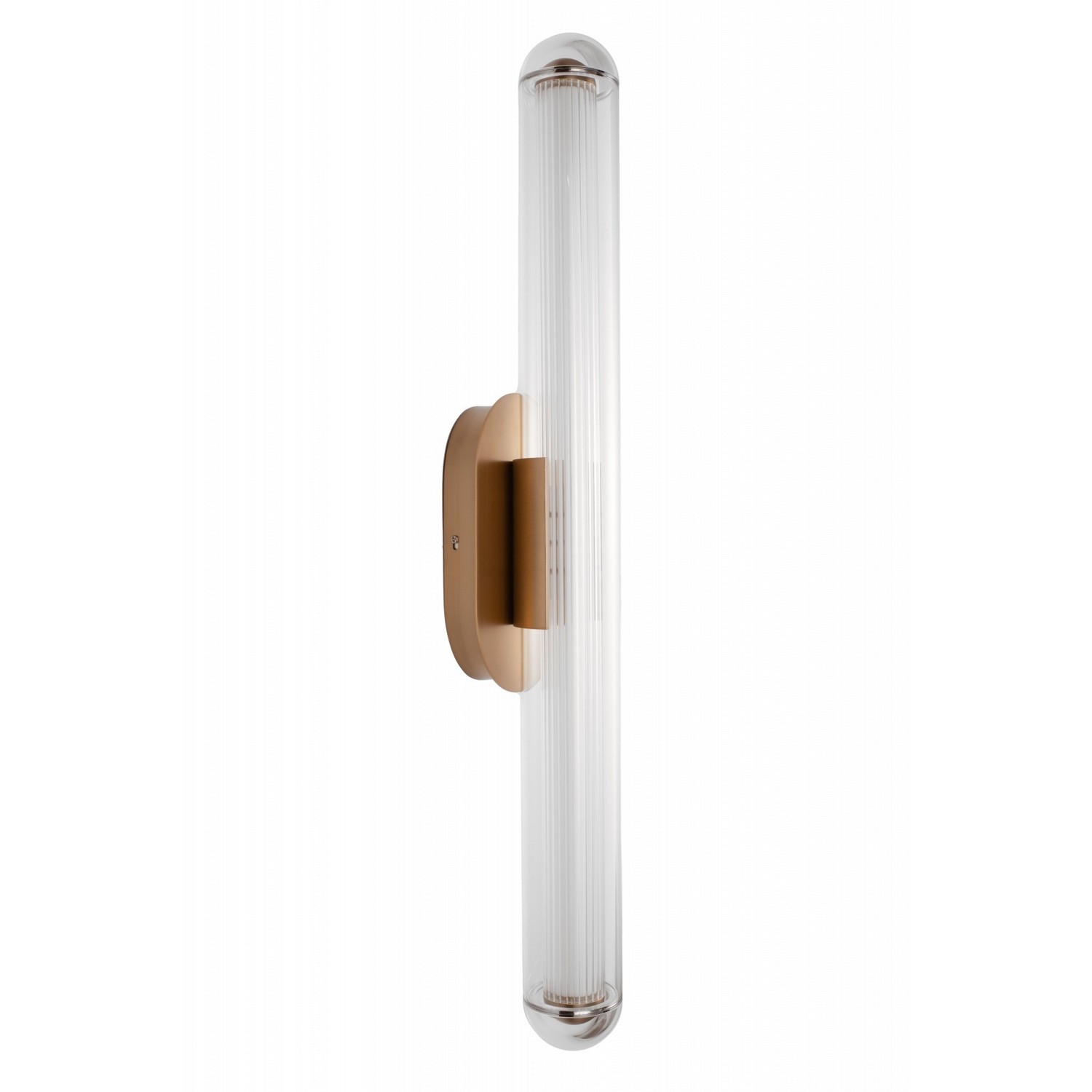 Aged Brass LED Wall Sconce from the Nautilus Collection