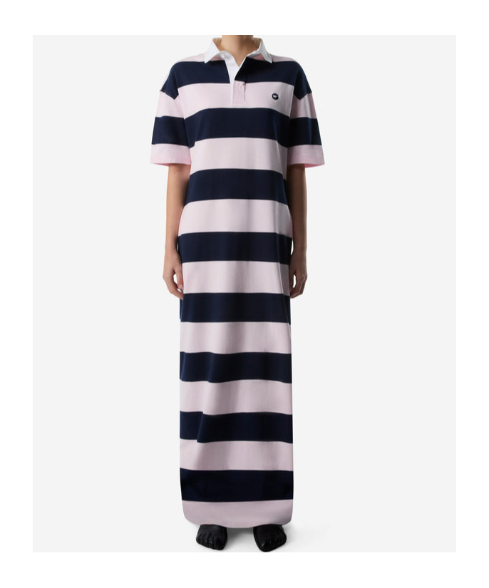 Coperni Striped Long Polo Dress