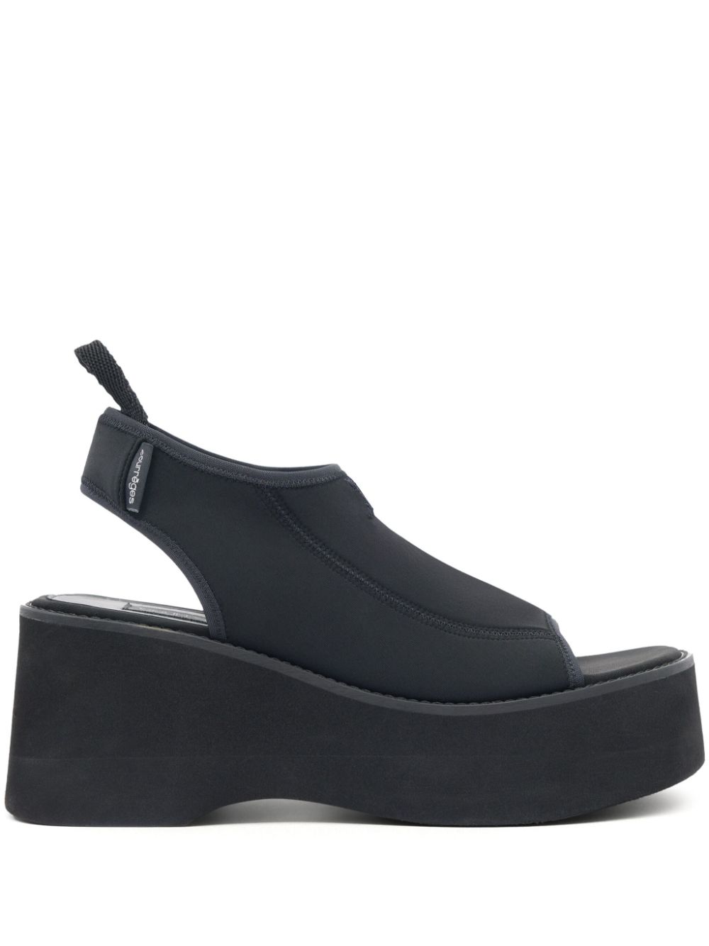 Scuba Wave 90mm platform sandals - Black