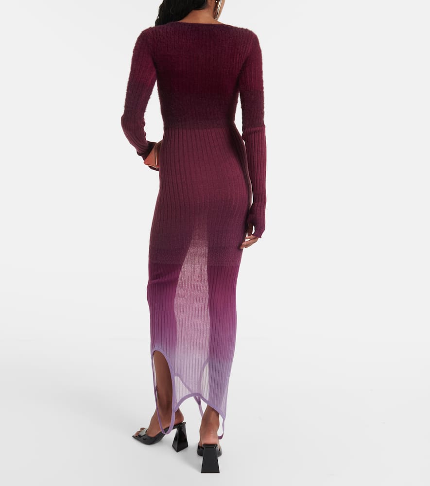Reversible colorblocked midi dress