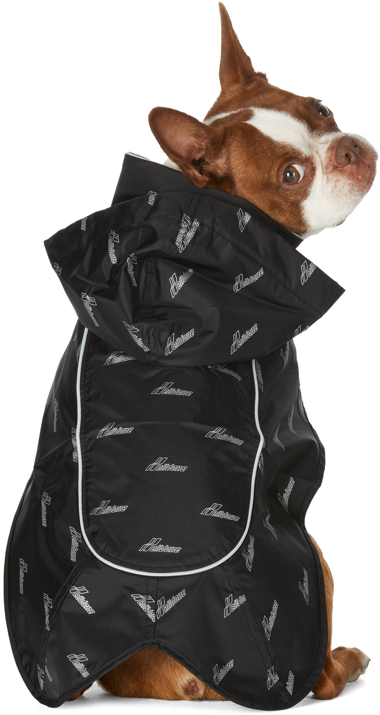 SSENSE Exclusive Black & Silver Logo Windbreaker Jacket