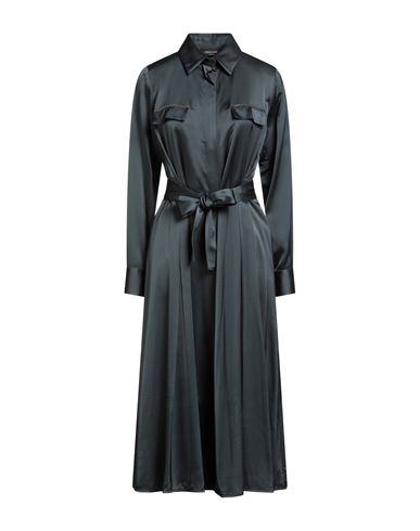Woman Midi dress Deep teal Size 2 Viscose, Wool, Ecobrass