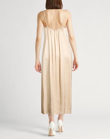 Woman Maxi dress Beige Size 6 Viscose