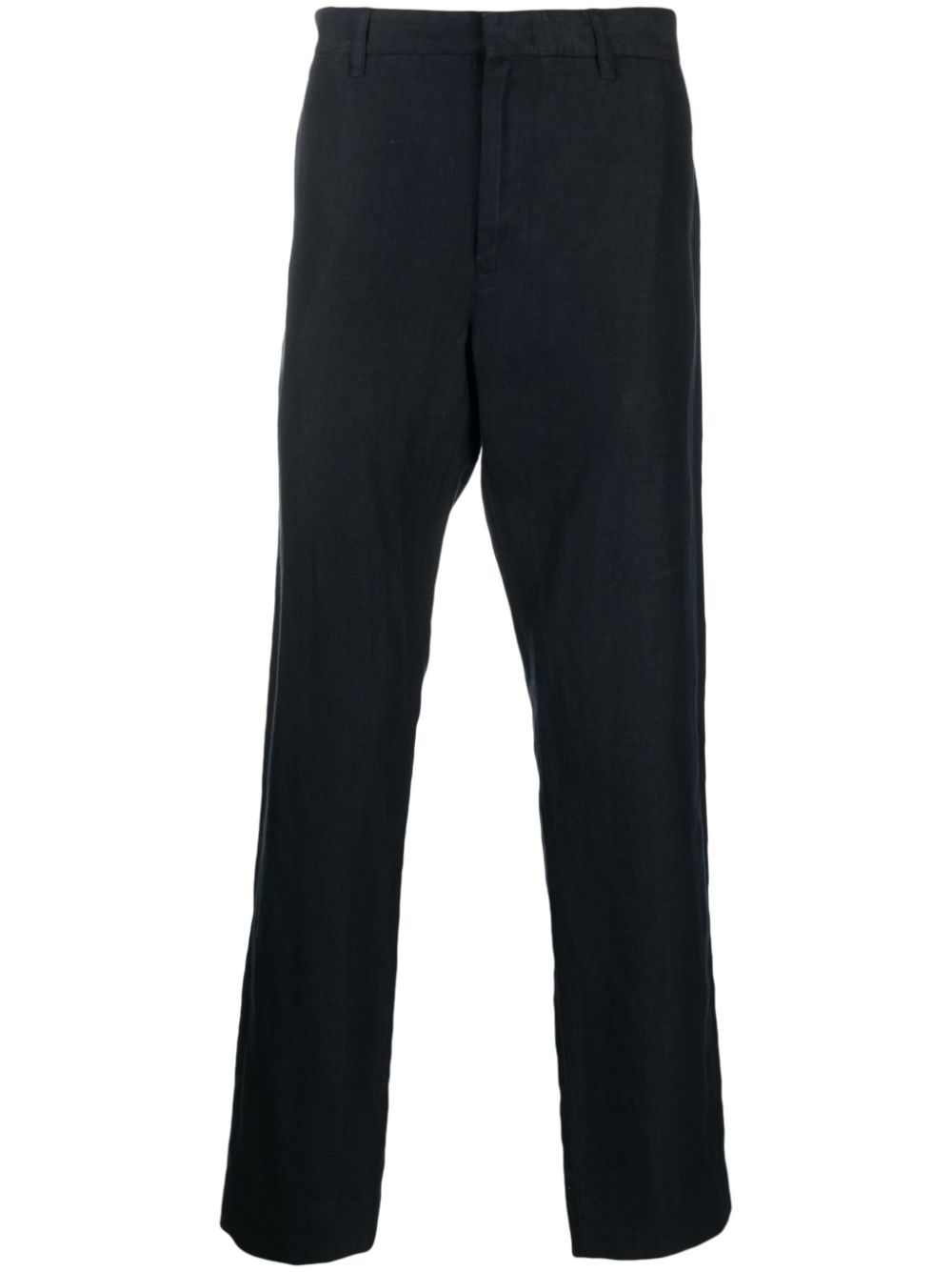 Straight-leg hemp trousers - Neutrals