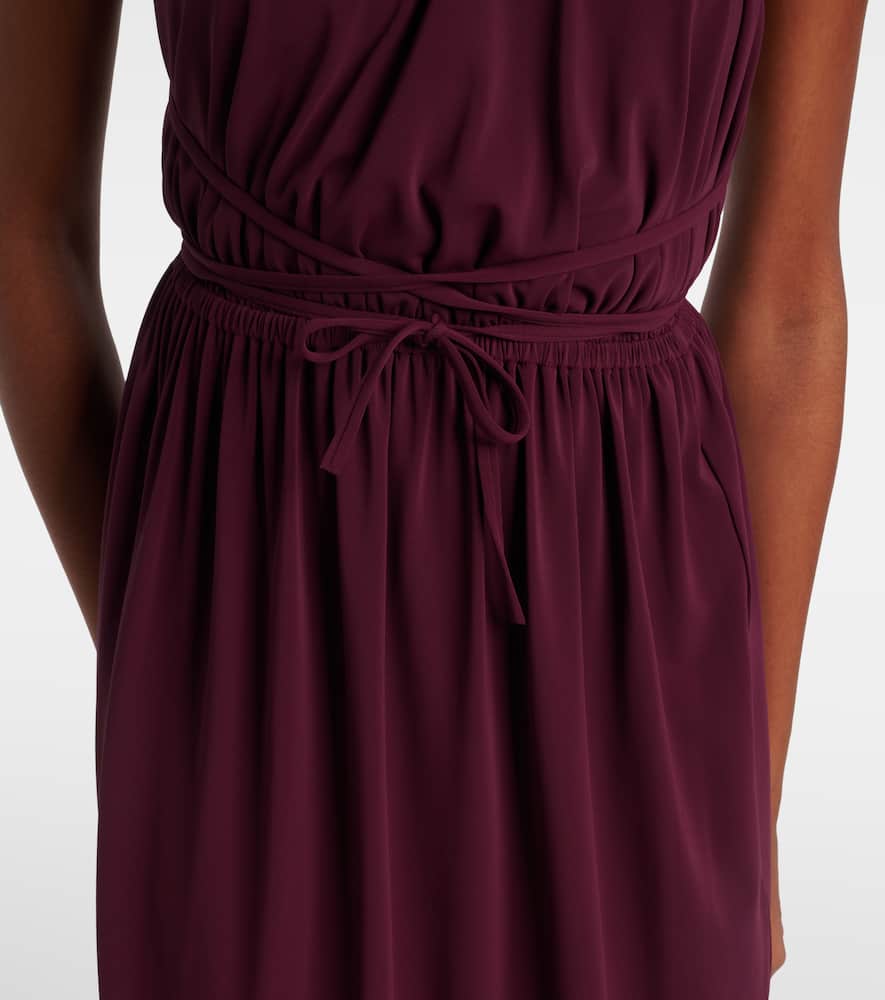 Ines halterneck jersey midi dress