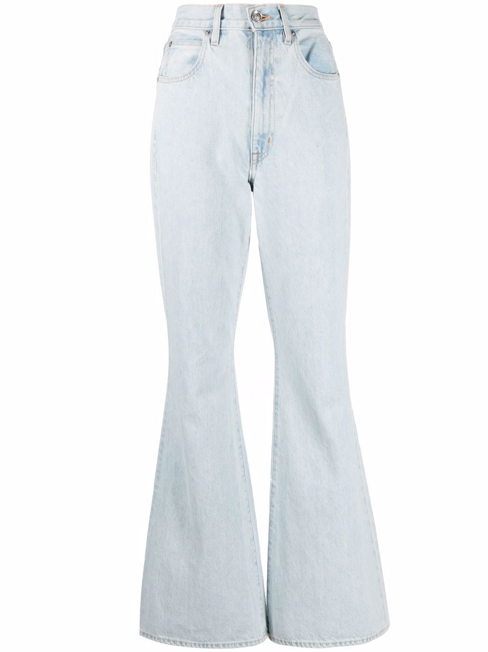 Indiana high-rise super-flare jeans - Blue