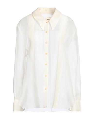 Woman Shirt Ivory Size 8 Silk