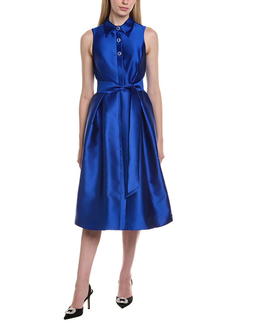Sleeveless Silk-Blend Midi Dress
