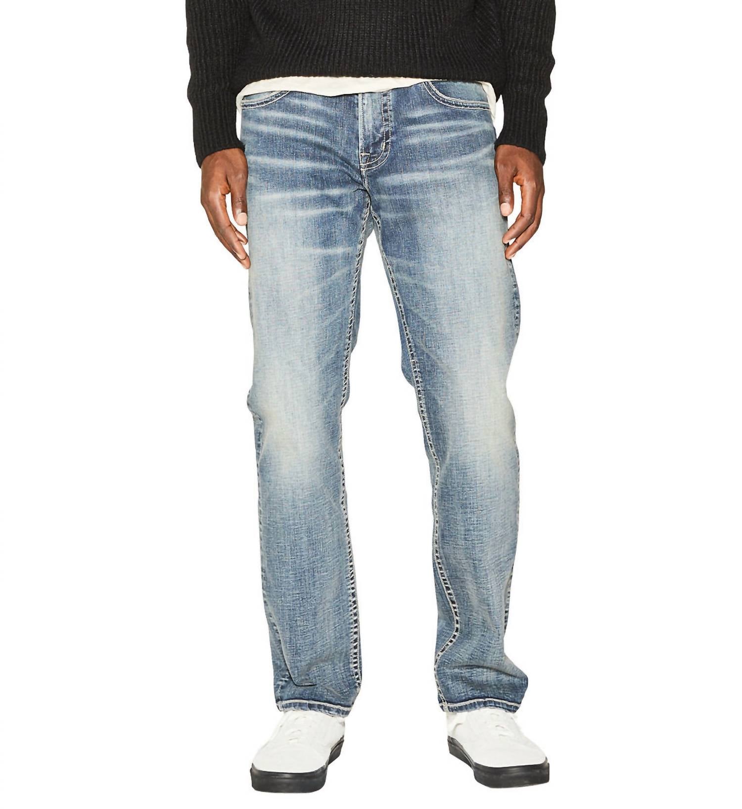 Eddie Straight Leg Jeans In Light Wash