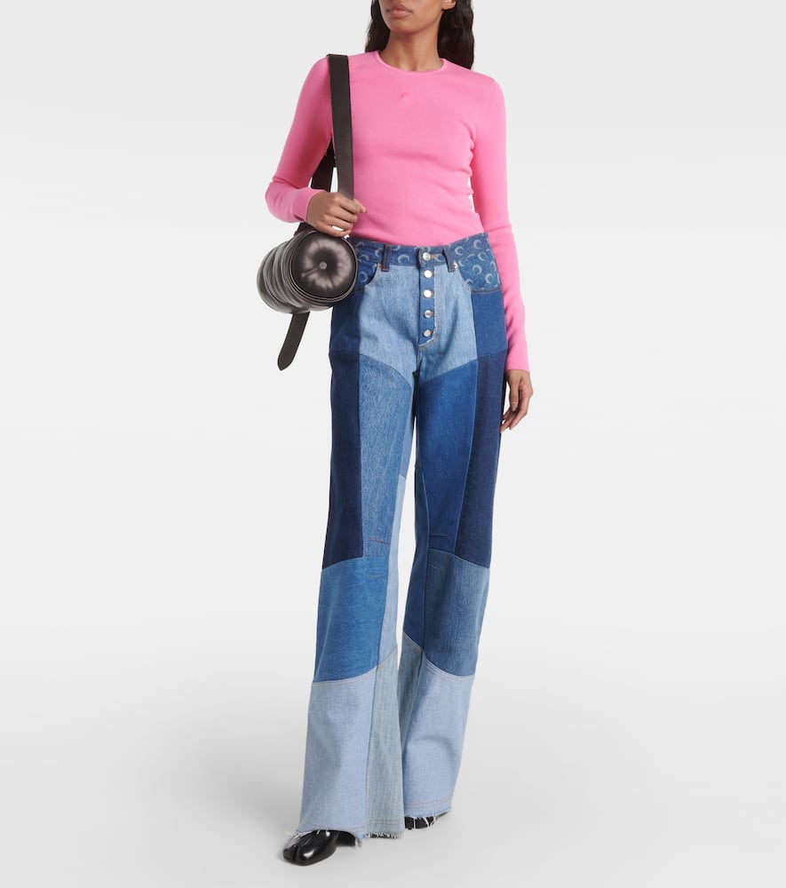 Core open-back jersey top