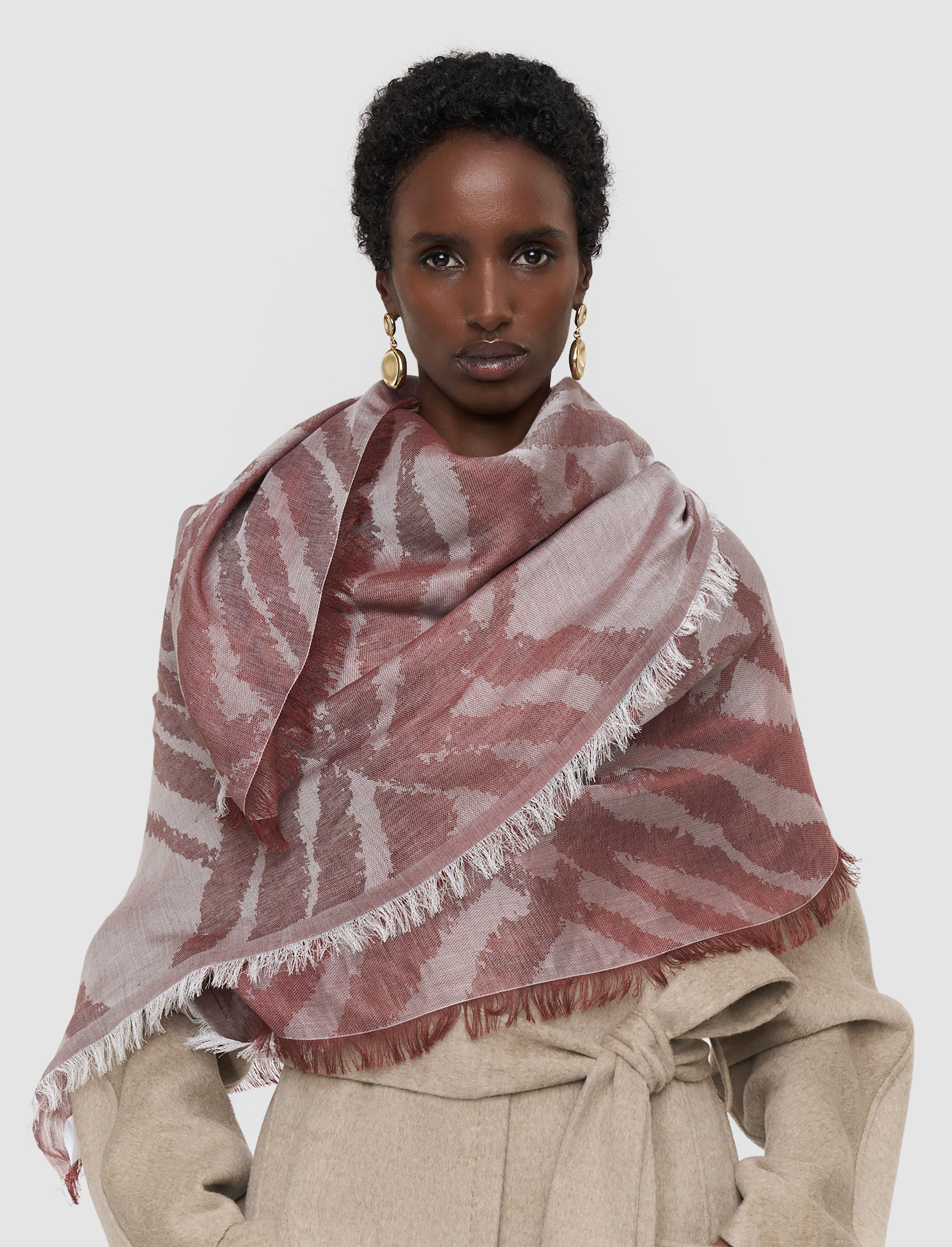 Aster Linen Blend Scarf - One Size