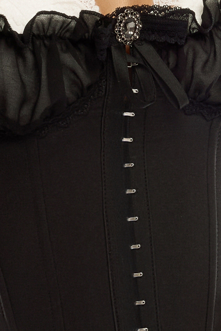 Goddiva Front Fastened Milk Maid Corset