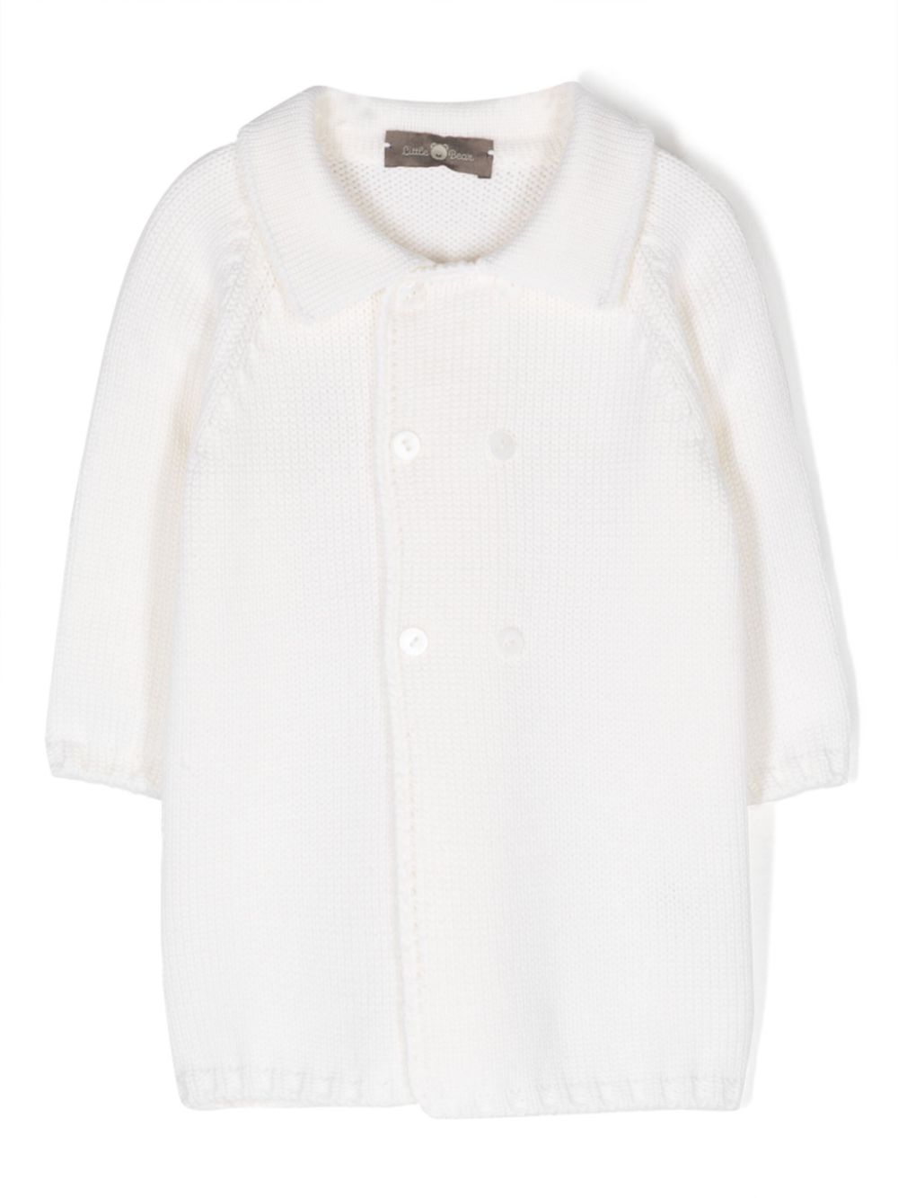 Fine-knit double-breasted blouse - Pink