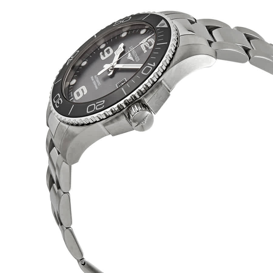 Hydroconquest Automatic Grey Ceramic Bezel Mens 43 mm Watch L37824766