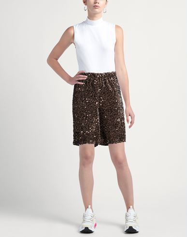 Woman Shorts & Bermuda Shorts Khaki Size S Polyester