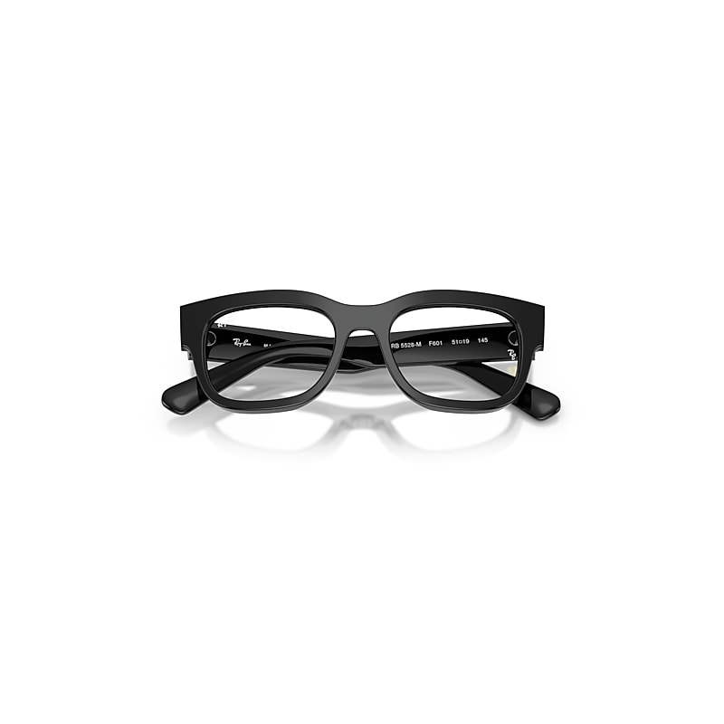 Ray-Ban Rb5528m Optics Scuderia Ferrari Collection Eyeglasses Black Frame Clear Lenses Polarized