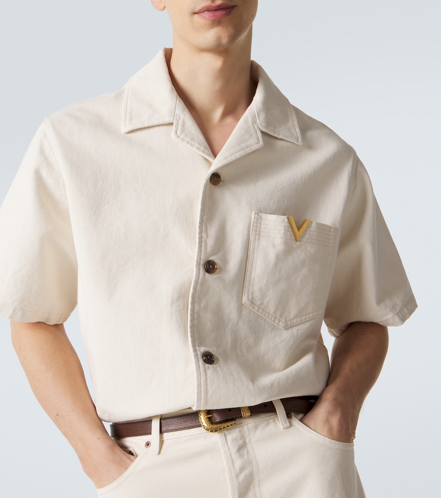 VGold denim shirt