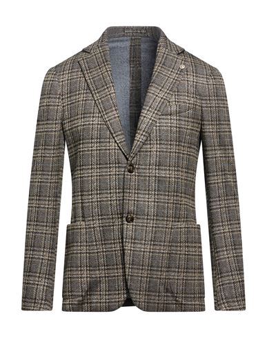 Man Blazer Beige Size 38 Viscose, Polyester, Elastane