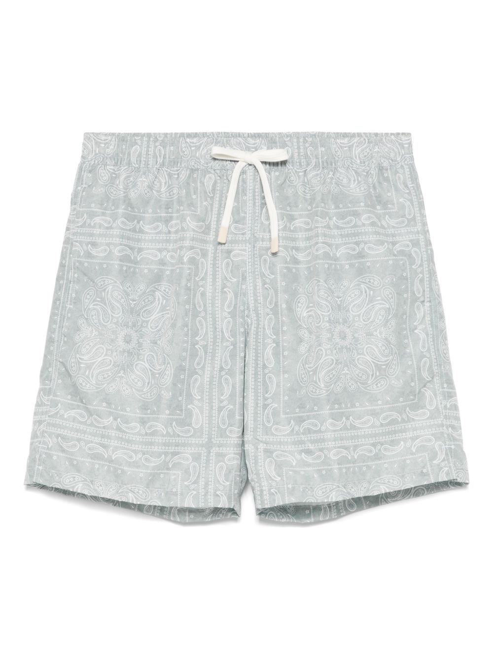 Bandana-print swim shorts - Neutrals