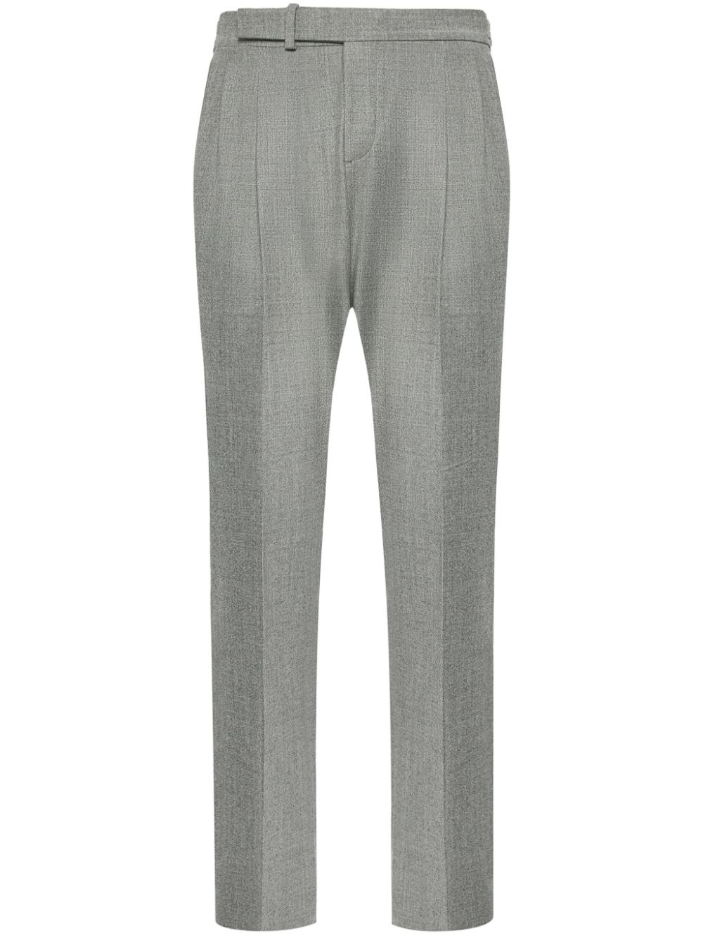 Pleat-detailing tailored trousers - Grey