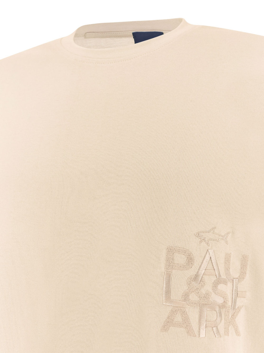 Paul & Shark - jersey t shirt bold embroidery cotton