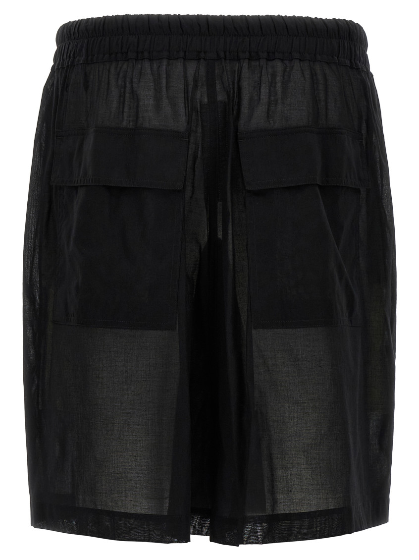 Rick Owens - kilt inspired bermuda shorts sheer pocket