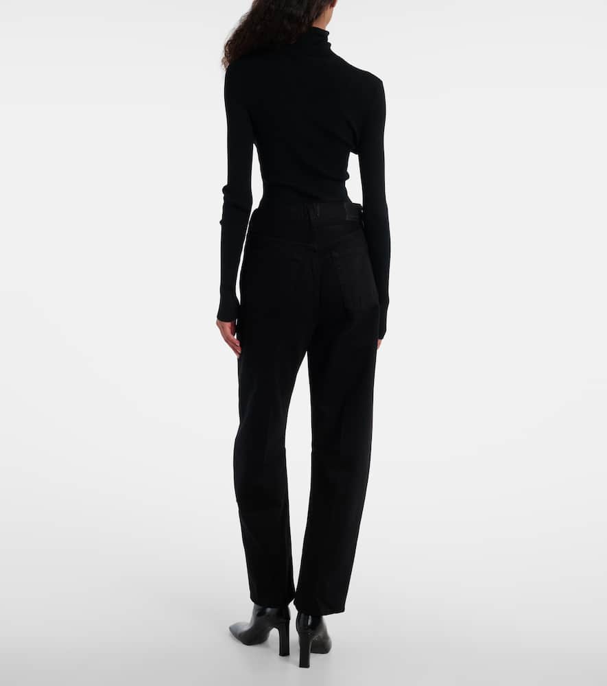Miro high-rise barrel-leg jeans