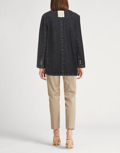 Crème Woman Blazer Black Size M Cotton