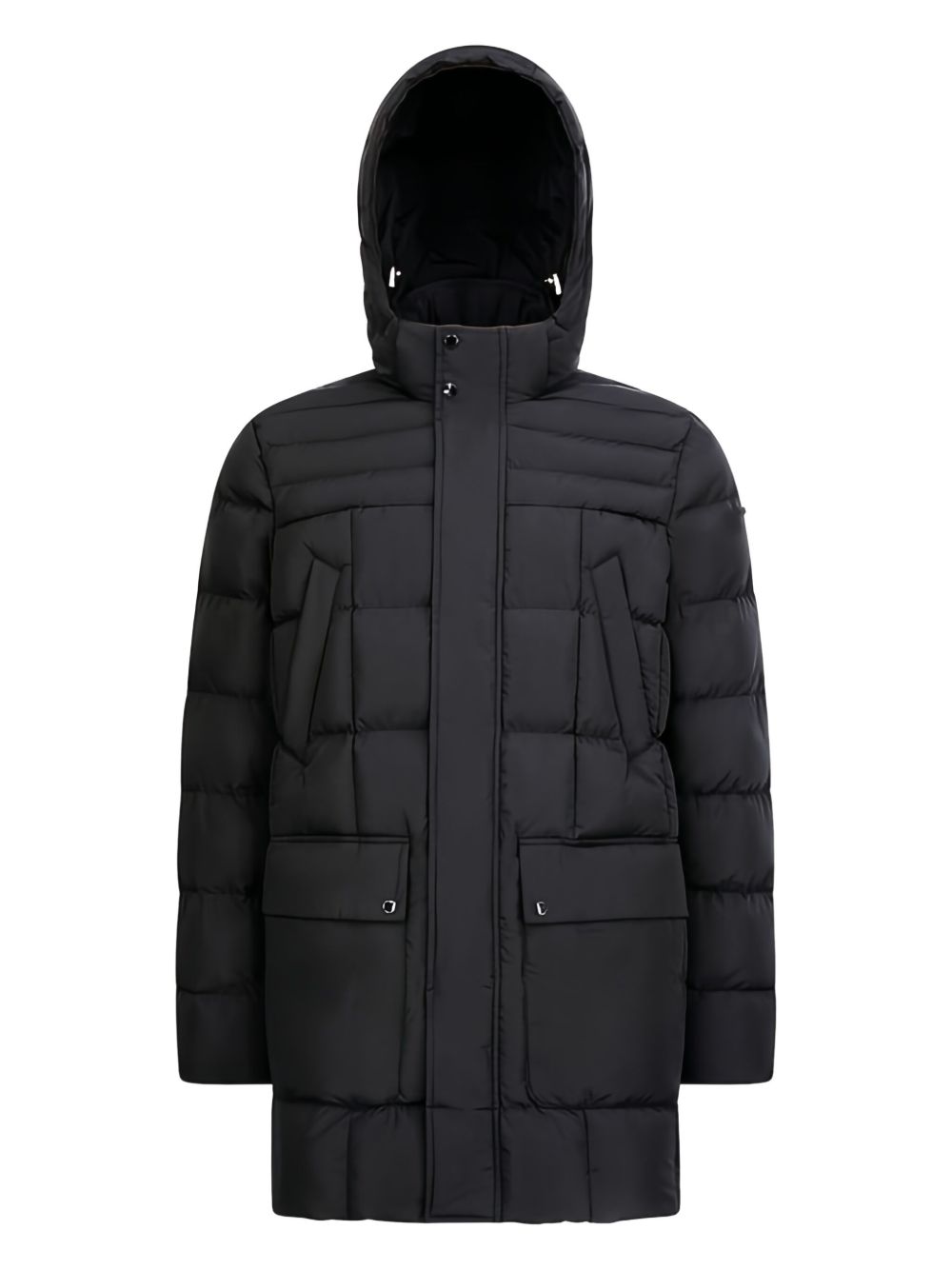 Hilstone quilted hooded jacket - Black