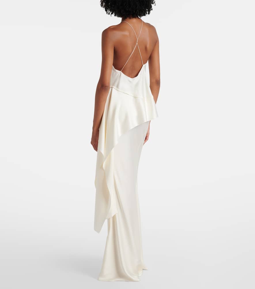 Gathered halterneck top