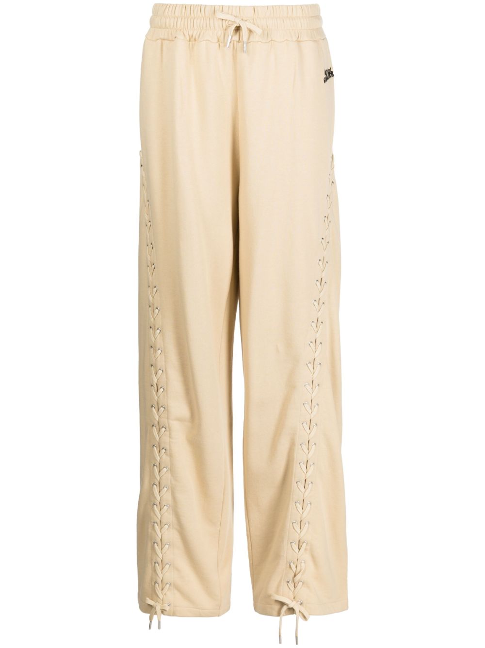 Lace-up track pants - Brown