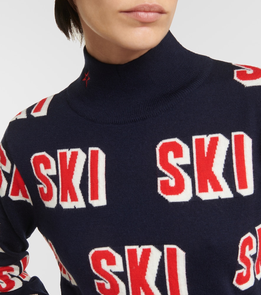 Perfect Moment Wool jacquard turtleneck sweater