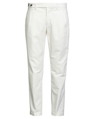 Man Pants Ivory Size 38 Cotton, Elastane