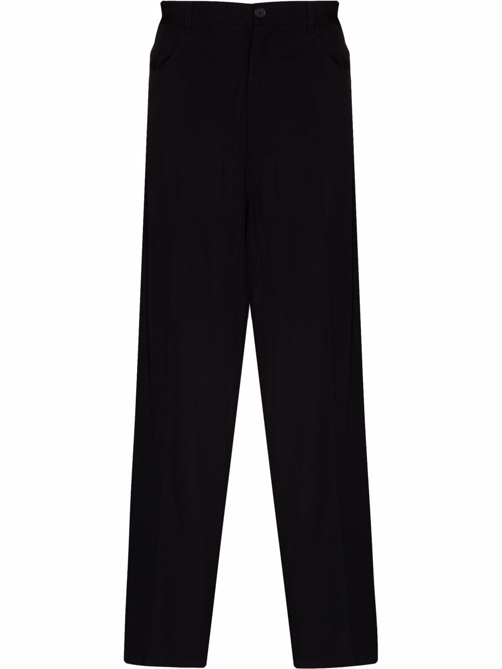 Fluid cotton trousers - Black