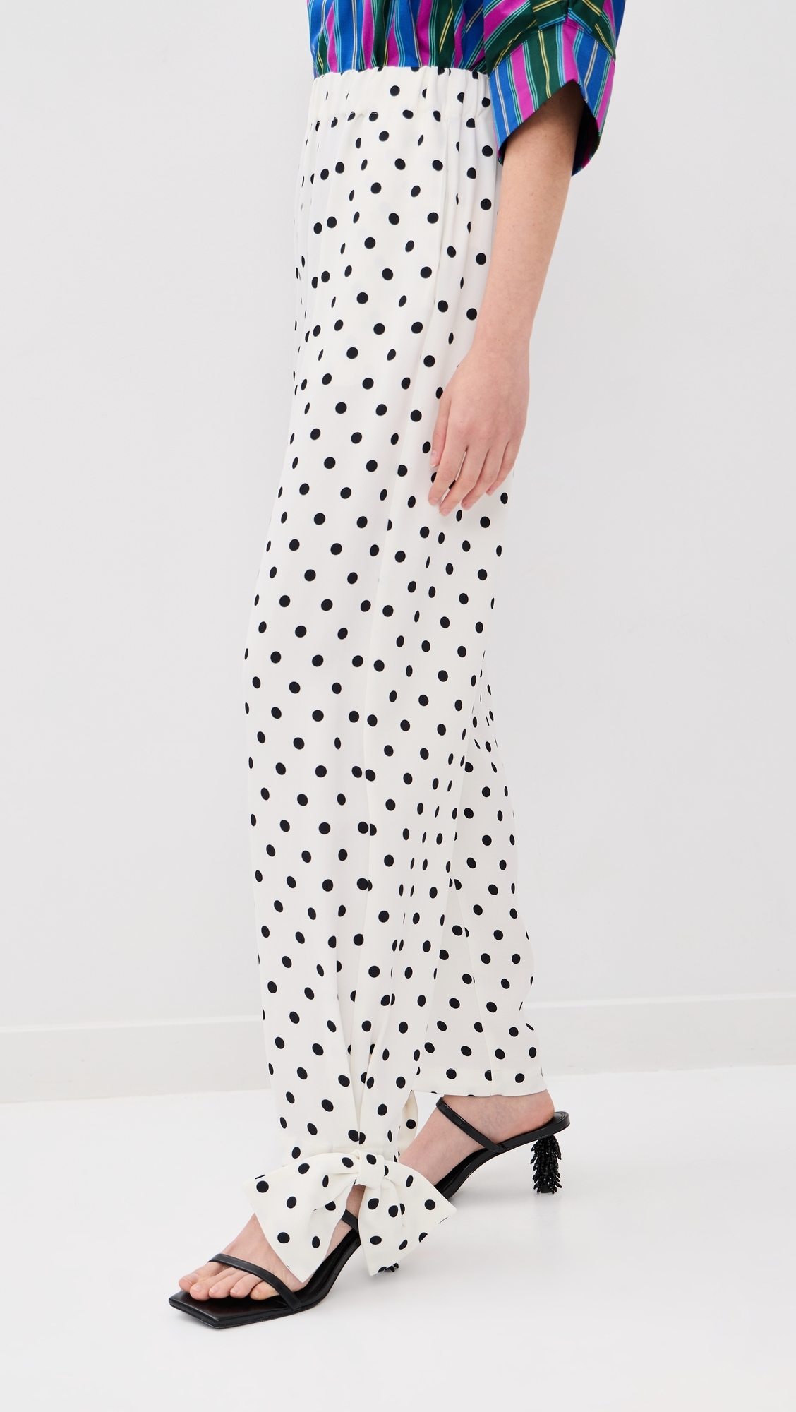 Coco Pants White Big Dots