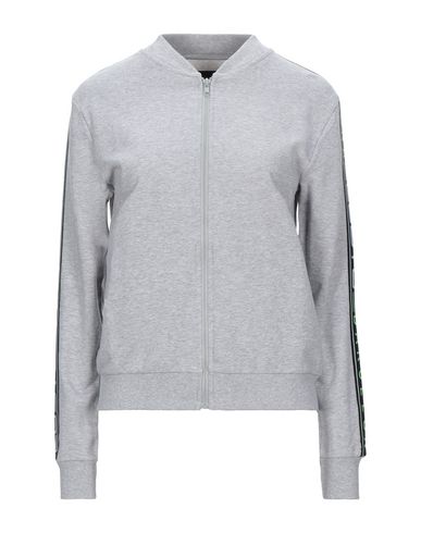 Woman Sweatshirt Grey Size S Cotton, Elastane