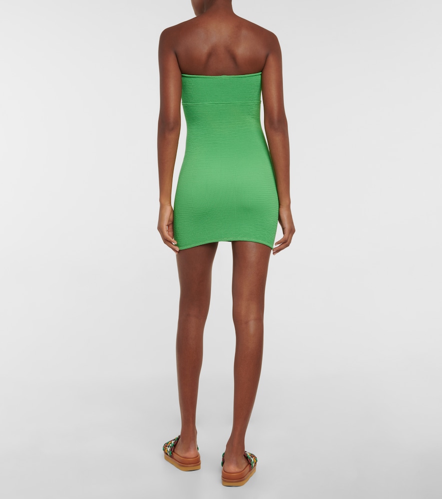 La Sciura Crinkle bandeau minidress