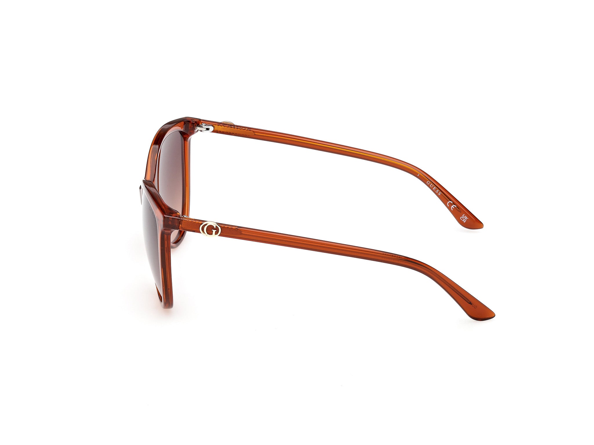 Guess Mujer Guess GU00256 44F Gafas de sol Inyectado Naranja Marrón Cat Eye Norma