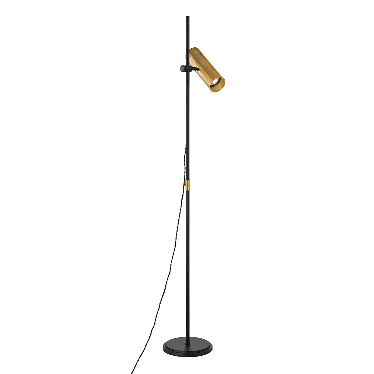 Patina Brass One Light Floor Lamp from the Quinn Collection