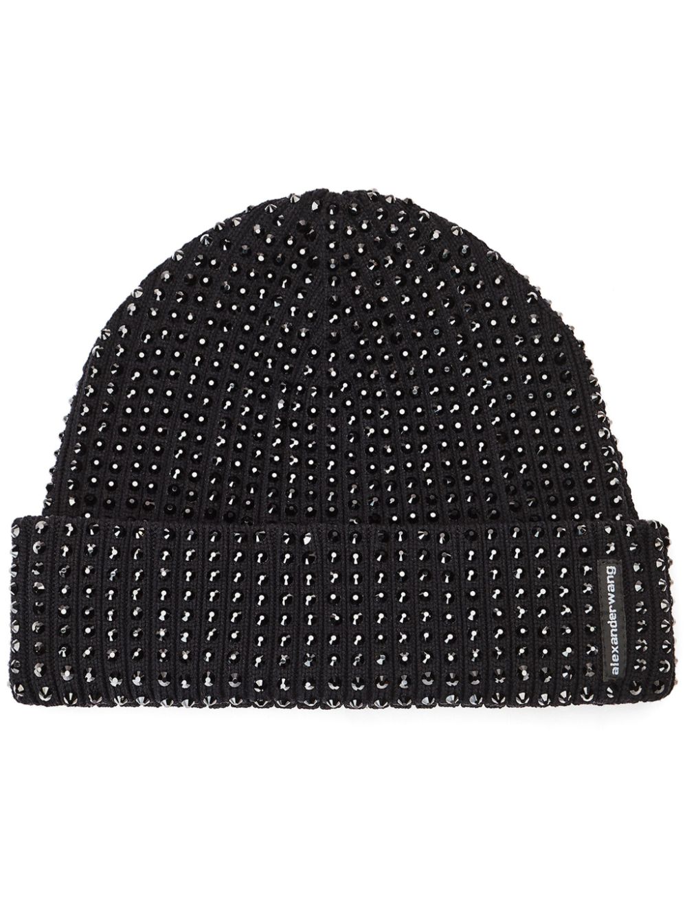 Crystal-embellished beanie - Black