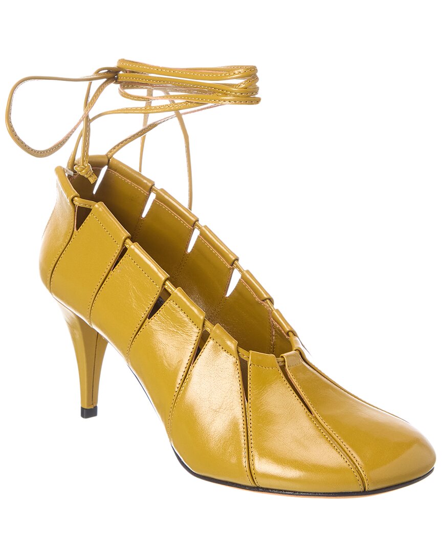 Hinge Leather Pump