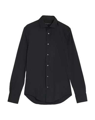 Brian Dales Man Shirt Black Size 15 Cotton, Polyamide, Elastane