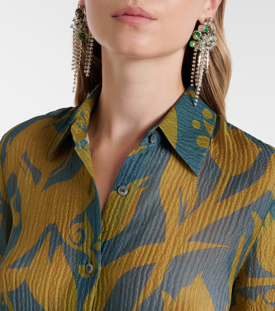 Printed silk shirt