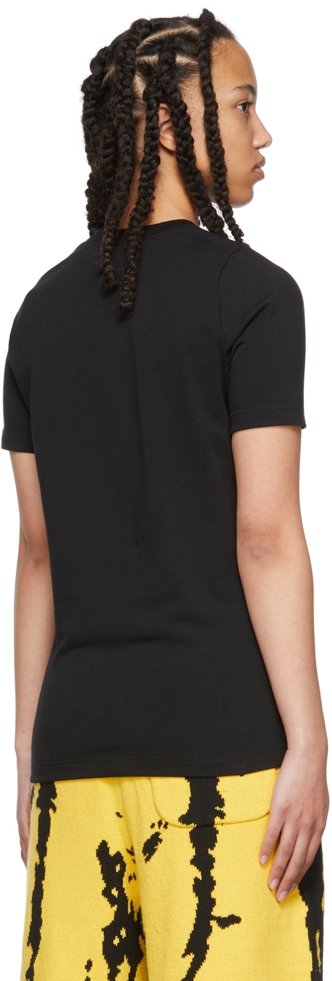 Black stretch one-size T-shirt