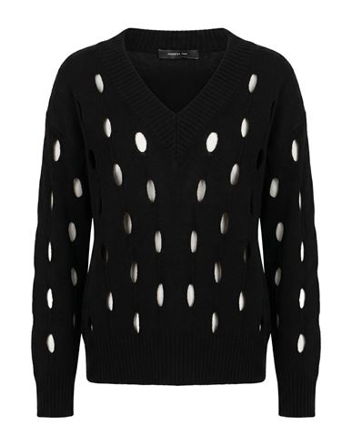 Woman Sweater Black Size 8 Wool, Cashmere