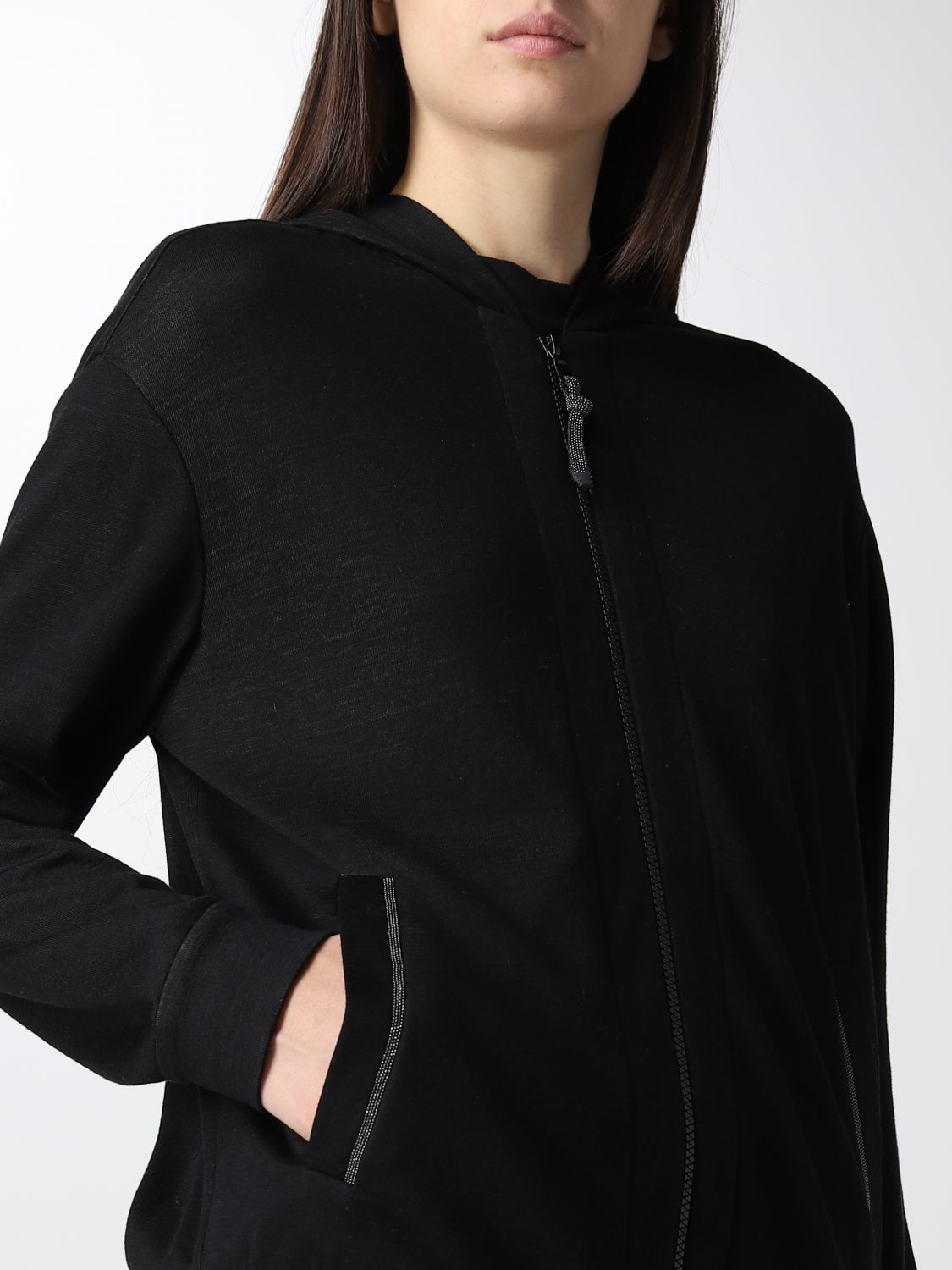 Sweatshirt Women colour Black
